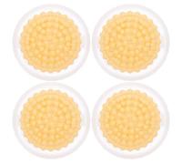 Piège à Peluches pour Machine à Laver, 4 Pièces, Jaune | Filet Flottant PP Polyester, Anti-bouchage du Tambour, pour Foyers Chiens et Chats, Linge Propre