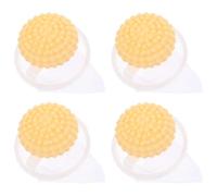 Piège à Peluches pour Machine à Laver, Collecteur de Poils, 4 Pièces | PP et Polyester, Filtre Flottant Jaune, Usage Lessive pour Chiens et Autres Animaux, Réduit la Dispersion