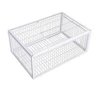 Piège à Pigeons en métal avec entrées unidirectionnelles et Lucarne, Cage à Oiseaux pour fermes et jardins/16x12x10 Pouces