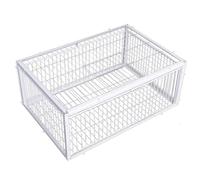Piège à Pigeons, piège à Oiseaux avec entrées Sens Unique et Lucarne, Cage Pigeons en métal de 16 x 12 x 10 Pouces pour fermes, granges, Jardins, élevage de colombes
