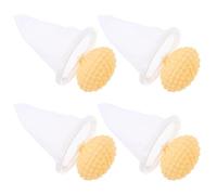 Piège à Poils pour Machine à Laver 4 Pièces, Filtre Flottant Jaune | Polypropylène et Polyester, Nettoyage Facile, Collecte, pour Lessive de Propriétaires D’animaux