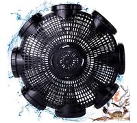 Piège à poisson 14,6 x 4,3" Piège à écrevisses rond Piège à écrevisses Pièges à écrevisses pour lacs Piège à vairon à mailles fines à 8 trous Piège à crabe en PP avec boîte à appâts intérieure Piège à