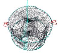 Piege A Poissons A 3 Trous, Cage A Crabes, Filet De Peche Automatique, Cage A Crevettes, Reseau De Peche Pliable Polyvalent