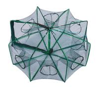 Piège à poissons - Panier de ramassage portable pour pêcheur - Filet anti-éclatement pour étang, rivière, camping, pêche d'eau douce