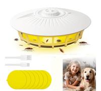 Piege a Puces, Afenau Piege a Punaise de Lit avec 7 disques adhésifs, 4 Modes déclairage Piege Punaise de Lit, Omnidirectionnel Piège à Puces pour Salon, Cuisine, Chambre à Coucher