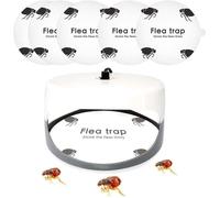 Piège à Puces Autocollant,5 Pièces Dômes Ronds,Plaques de Colle pour Intérieur,Pièges à Insectes et Mouches