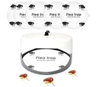 Piège à Puces Autocollant, 5 Pièces Dômes Ronds, Plaques de Colle pour Intérieur, Pièges à Insectes et Mouches