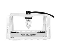 Piège à puces électrique carré pour animaux domestiques, 2 planches adhésives, 2 ampoules E12, élimination des puces