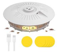 Piege a Puces, Piege a Punaise de Lit avec 7 disques adhésifs, 4 Modes déclairage Piege PuNaise de Lit pour Salon, Cuisine