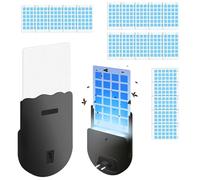 Piège à puces pour appartement, électrique, lutte contre les puces dans l'appartement - Piège à puces collantes - Vainqueur du test - Piège à cafards - Lampe Flea Trap - Piège à puces LED (20 disques