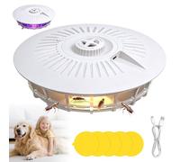 Piège à puces pour appartement, LED léger, piège à puces Flea & Bed Bug Trap avec autocollants et ampoules, lampe LED pour salon, chambre à coucher, cuisine