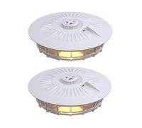 Piège à puces pour appartement, piège à puces pour la maison, appareil de lutte contre les puces avec lumière LED chaude et UV avec 4 modes, piège à puces pour tapis, literie, maison (2 pièces)