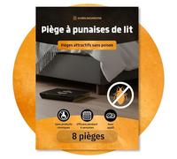 Piège à punaises de lit - 8 pièces - Avec appât - Efficace jusqu'à 4 semaines - Pour déterminer les besoins et le contrôle des infestations - Sans produits chimiques - Contre Cimex lectularius & C