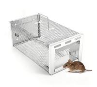 Piège à Rat, 2 Pièces Piège à Souris Live Trap, Piège à Aliments No Kill, Réutilisable Un Usage Extérieure Intérieure pour Souris Loir Mulot Rongeurs (1 Pièce)