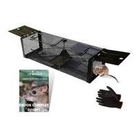 Piege A Rat,Attrape Souris Vivante Capture Les Animaux Nuisible en Exterieur Et Interieur.Cage Anti Souris Efficace avec Deux