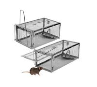 Piege a Rat Cage Attrape Rat 2 Pcs Cage de Capture pour Souris Loir Mulot Rongeurs - Cage Piege a Rat Réutilisa PIEGE POUR NUISIBLE