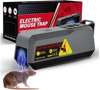 Piege a Rat Electrique, Jkevow Piège à Souris 2000V Tension puissante pour Tuer Les Rats instantanément, Piège à Rat pour Cuisine Maison Grenier -Efficace sur Petit Souris
