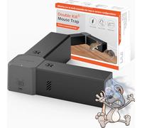 Piege a Rat Electrique, Jkevow Piège à Souris 2000V Tension puissante pour Tuer Les Rats instantanément, Piège à Rat pour Cuisine Jardin Maison Grenier Garage (Gris)