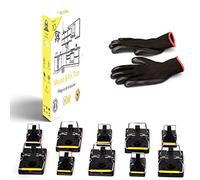 Piège à Rat et Souris XXL - Lot de 10 Tapettes Réutilisables sans Poison - Deux Tailles pour Petits ou Gros Rongeurs - Coupelle d'Appât Crantée - Gants + Guide Inclus - Intérieur Extérieur - KALIGEN