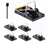Piege a Rat - Piege a Souris - Pack de 6 Pièges à Souris Haute Sensibilité Réutilisables pour Intérieur et Extérieur, Contrôle des Rongeurs Sûr et Efficace pour Souris, Idéal pour la Maison, le Garage