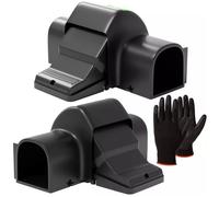 Piege A Rat Sécurisé (Lot de 2) | Attrape Souris, Grand, Puissant Et Réutilisable. Tapette Anti Rongeur Professionnelle.