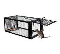 Piège à Rat, XL Piege a Souris sans Tuer Cage Attrape Rat Cage de Capture pour Souris Loir Mulot Rongeurs - Piege a Rat Réutilisable Un Usage Extérieure Intérieure - 27 x 14 x 12 cm