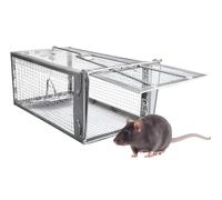 Piège à Rat, XXL Piege a Souris sans Tuer Cage Attrape Rat Cage de Capture pour Souris Loir Mulot Rongeurs - Piege a Rat Réutilisable Un Usage Extérieure Intérieure - 31 x 17 x 13.5 cm