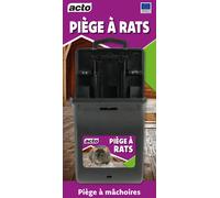Piège à rats - ACTO - Piège à Rats - Aromatisé au beurre de cacahuète - Prêt à l’emploi - Capture rapide