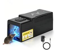 Piège à Rats Électrique, Electrique Piege a Souris, Réutilisables Piège à Rat Haute Tension, Facile Nettoyer, Provoquant une Mort Instantanée, pour Cuisine Maison Grenier Efficace Garages Caves