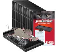 Piege a Souris 12 Pièces Colle Souris, Tapis De Colle Anti - Souris pour Piège à Souris Plaque Adhésive Imperméable à l'eau, Produit Piege a Rat Efficace, pour Cuisine Chambre Balcon