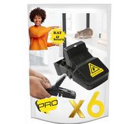 Piège à Souris (boîte de 6) Puissant et Efficace, Dératisation Rapide, Attrape Mulots, Tapette pour Mort Instantanée des Rongeurs, Interieur et Exterieur pour Cuisine, Entrepôt,Jardin,Bureaux