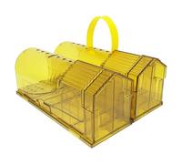 Piège à souris - Cage transparente en polypropylène humain, récipient de cuisine réutilisable, design portable de 196 g | Lot de 2 petits pièges vivants pour la maison, l'intérieur, l'extérieur, le
