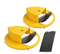 Piege a Souris Compatible avec Seau de 5 Gallons Piege a Souris, piege a Rat Vivante en Plastique pour Attraper Souris Simultanément, piège à Souris Utilisation Intérieure et Extérieure(2PC)