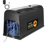 Piège à souris électrique 2025 - Piège à rats puissant pour l'intérieur - Avec porte anti-fuite, réutilisable et efficace - Pour garage, chambre, maison, maison