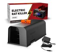 Piège à souris électrique réutilisable d'intérieur avec design anti-échappement et double alimentation, piège à rats électrique avec nettoyage sans contact pour cuisine, garage