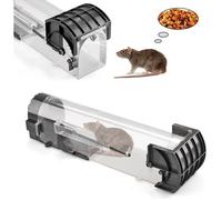 Piège à Souris Humain Réutilisable Piège à Rat Vivant Professionnel Piège à Souris Efficace Souricière Intérieur Extérieur