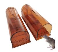 Piège à Souris Non Mortel,2 pièges à Souris réutilisables - Piège à Souris sans cruauté, Petite Cage de Capture de Taupe, Attrape-Souris pour campagnols, Hamsters, Taupes, Facile à Utiliser et Soydan