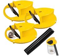 Piège à Souris, Piège à Rat Automatique, 3Pcs Pièges à Rats avec Rampe, Piège à Souris à Réinitialisation, Convient 5 Barils