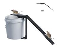Piège à souris - Piège à rats à réinitialisation automatique - Piège à rats en polycarbonate humain et mortel double mode - Seau de 18 litres compatible avec bac à souris d'intérieur pour la maison