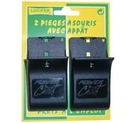 Piège à souris pré-appâtés - LUCIFER - Lot de 2 - Plastique recyclé - Se débarrasser des petits rongeurs
