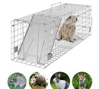 Piège à souris, rats, martres, chats, dormeurs en 61 x 19 x 21 cm, grand piège à souris, réutilisable, pour animaux vivants