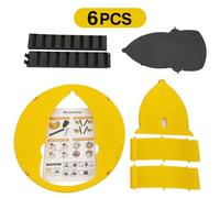 Piège à Souris Réutilisable en Plastique avec Couvercle E27,Humain ou Létal,Multi Prise,Réinitialisation existent,à Glissière Rabattable - Type yellow-6pcs