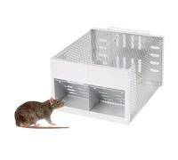 Piège à souris vivant, réutilisable, pour l'intérieur et l'extérieur, respectueux des animaux, avec double porte, pour la cuisine, le jardin, l'entrepôt, 22 x 30 x 15 cm