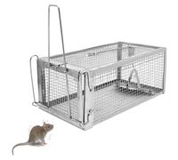 Piege a Souris Vivante，Cage PièGe à Rat pour IntéRieur et ExtéRieur，Nasse a Rat，Respectueux des Animaux HygiéNique, Durable, Facile à Utiliser, pour Maison et Jardin (1Pack)