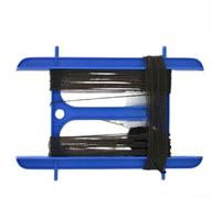 Piège à tube pliable pliable pour homard, poisson, tortue avec entonnoir, système d'entrée et construction (bleu)
