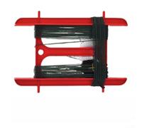 Piège à tube pliable pour homard, poisson, tortue avec filet de pêche pliable, conçu pour une installation et une récupération faciles (rouge)