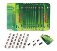 Piege Cafard, 30 Pièces Professionnel Collant Piège à Cafards, Produit Anti Blatte Vert Puissant avec 30 Appâts pour Jardin Maison Cuisine Salle de Bain Bureau pour Un Environnement sans Insectes