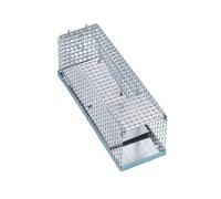 Piège-cage à rats avec bascule en tôle