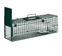Outsunny Piège de Capture piège Vivant piège d'animaux en Acier avec 1 entrée pour Les Rats et Les Souris dim. 60L x 18l x 20H cm Vert foncé