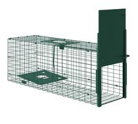 Piège de Capture Outsunny piège Vivant piège d'animaux en acier avec 1 entrée pour les rats et les souris